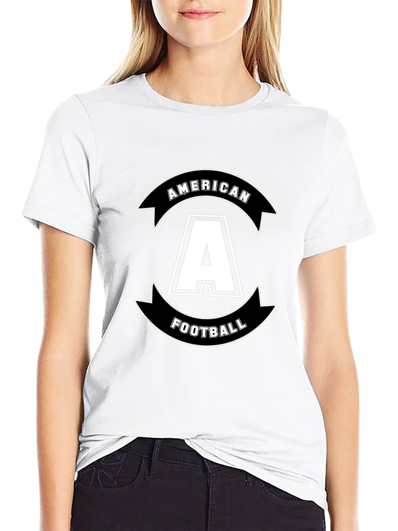 American Football A Black T-Shirt