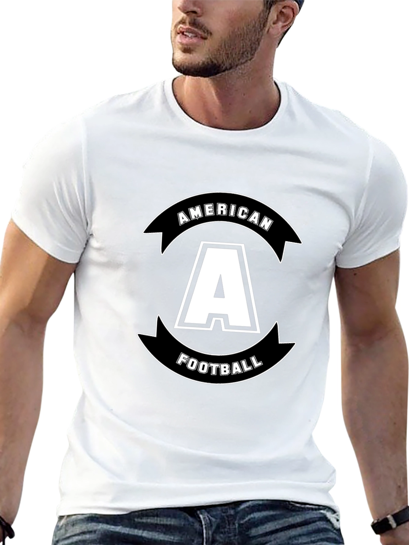 American Football A Black T-Shirt