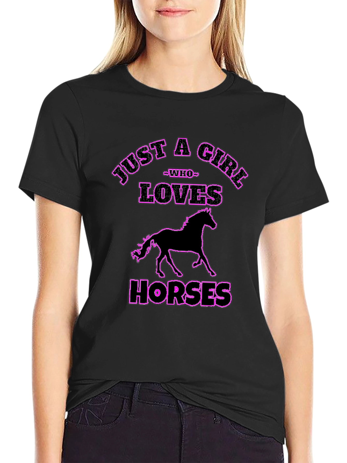 Just a Girl Who Loves Horses T-Shirt
