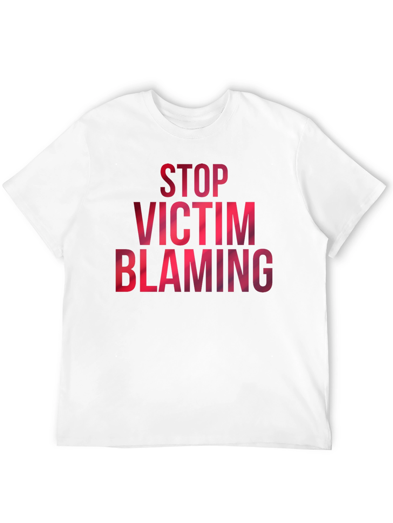 Stop Victim Blaming Graphic Tee - Black Cotton T-Shirt