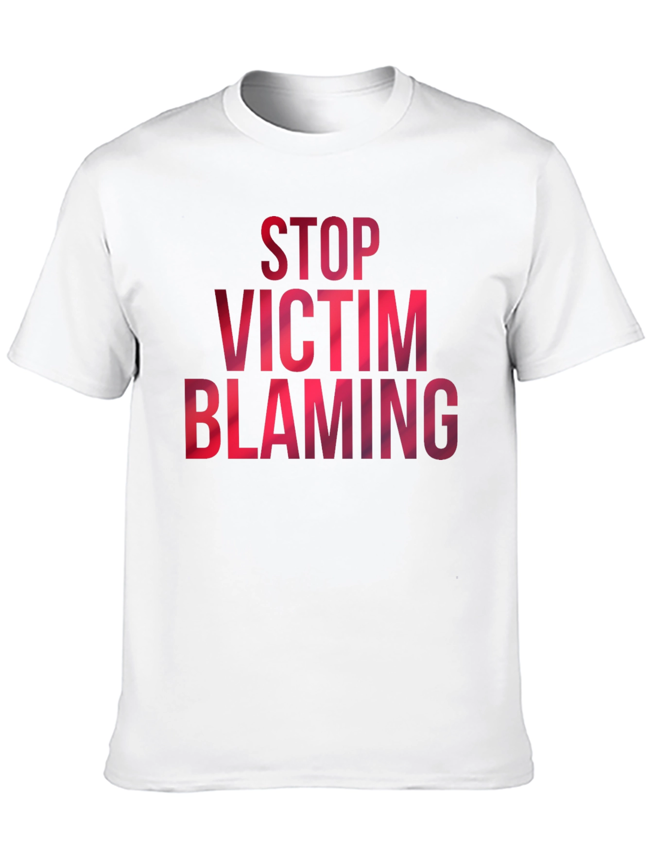 Stop Victim Blaming Graphic Tee - Black Cotton T-Shirt