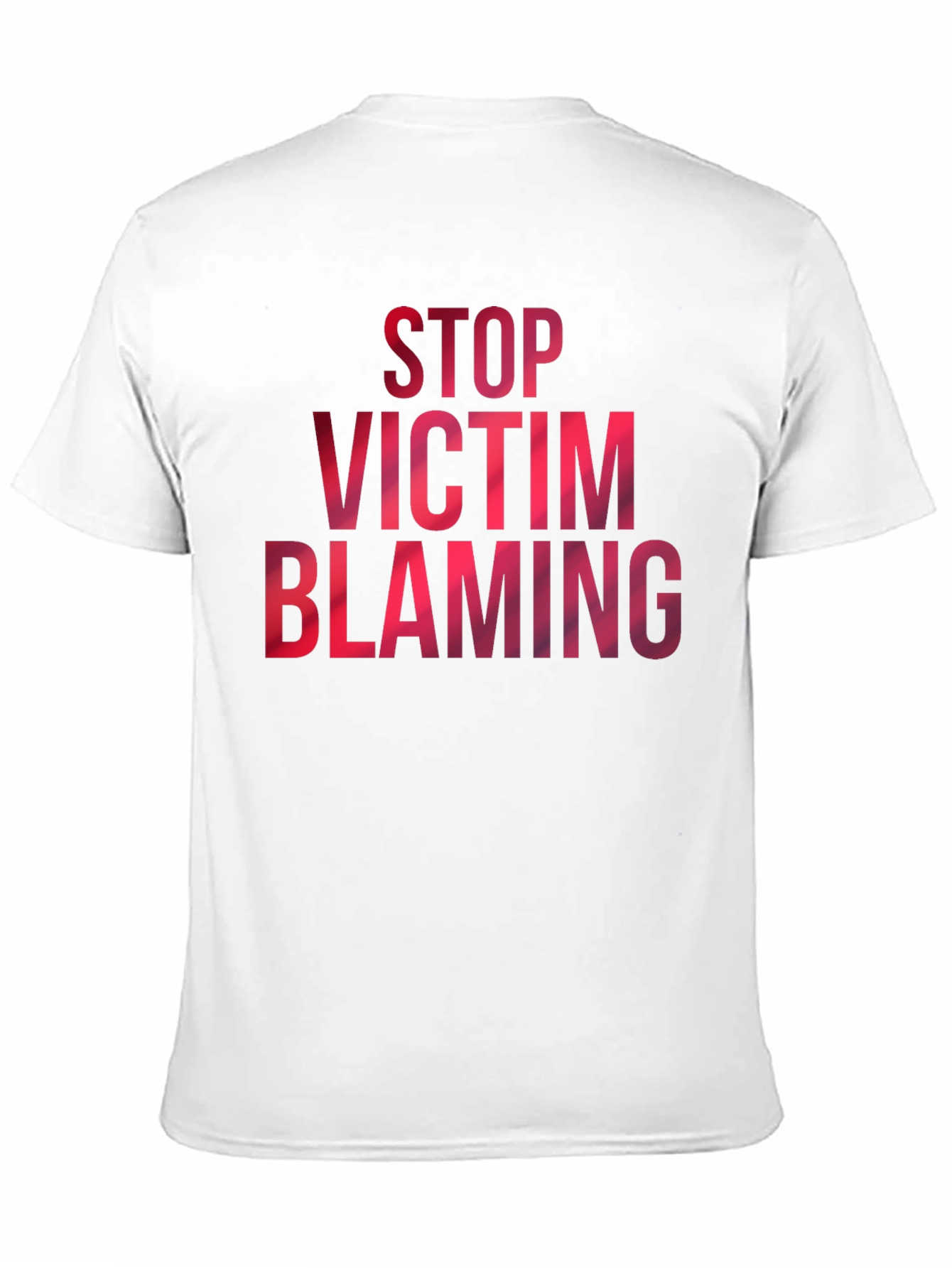 Stop Victim Blaming Graphic Tee - Black Cotton T-Shirt
