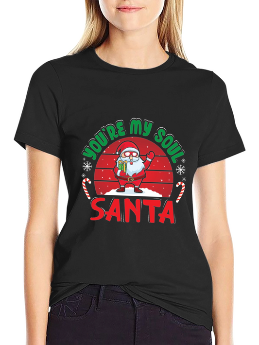 Youre My Soul Santa Black Graphic Tee