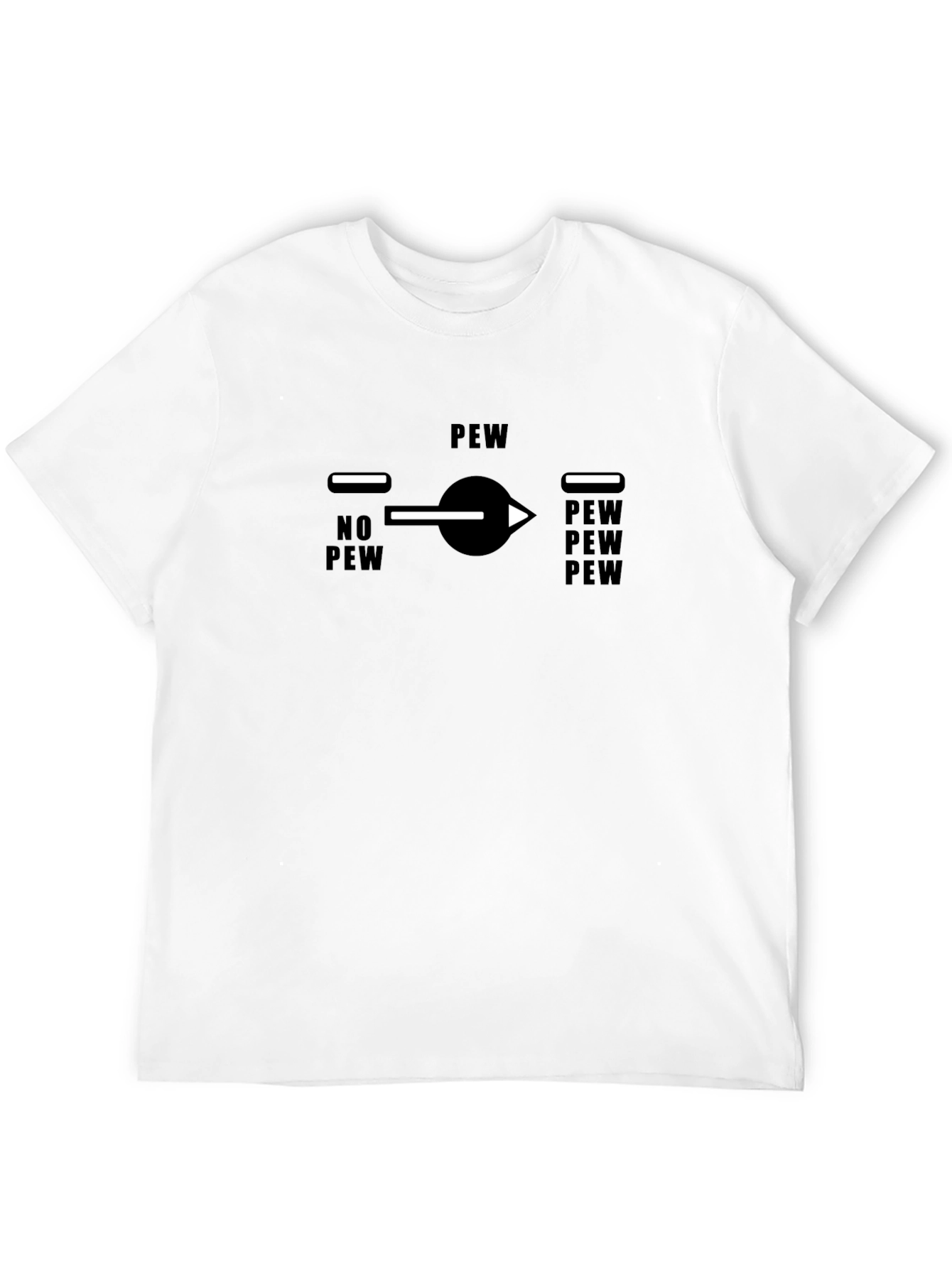 Pew Mode Black T-Shirt - Funny Novelty Graphic Tee