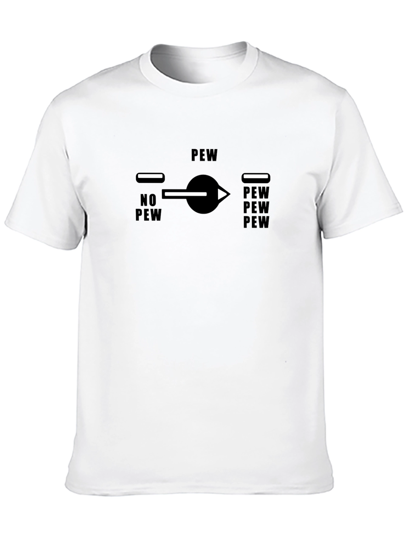 Pew Mode Black T-Shirt - Funny Novelty Graphic Tee