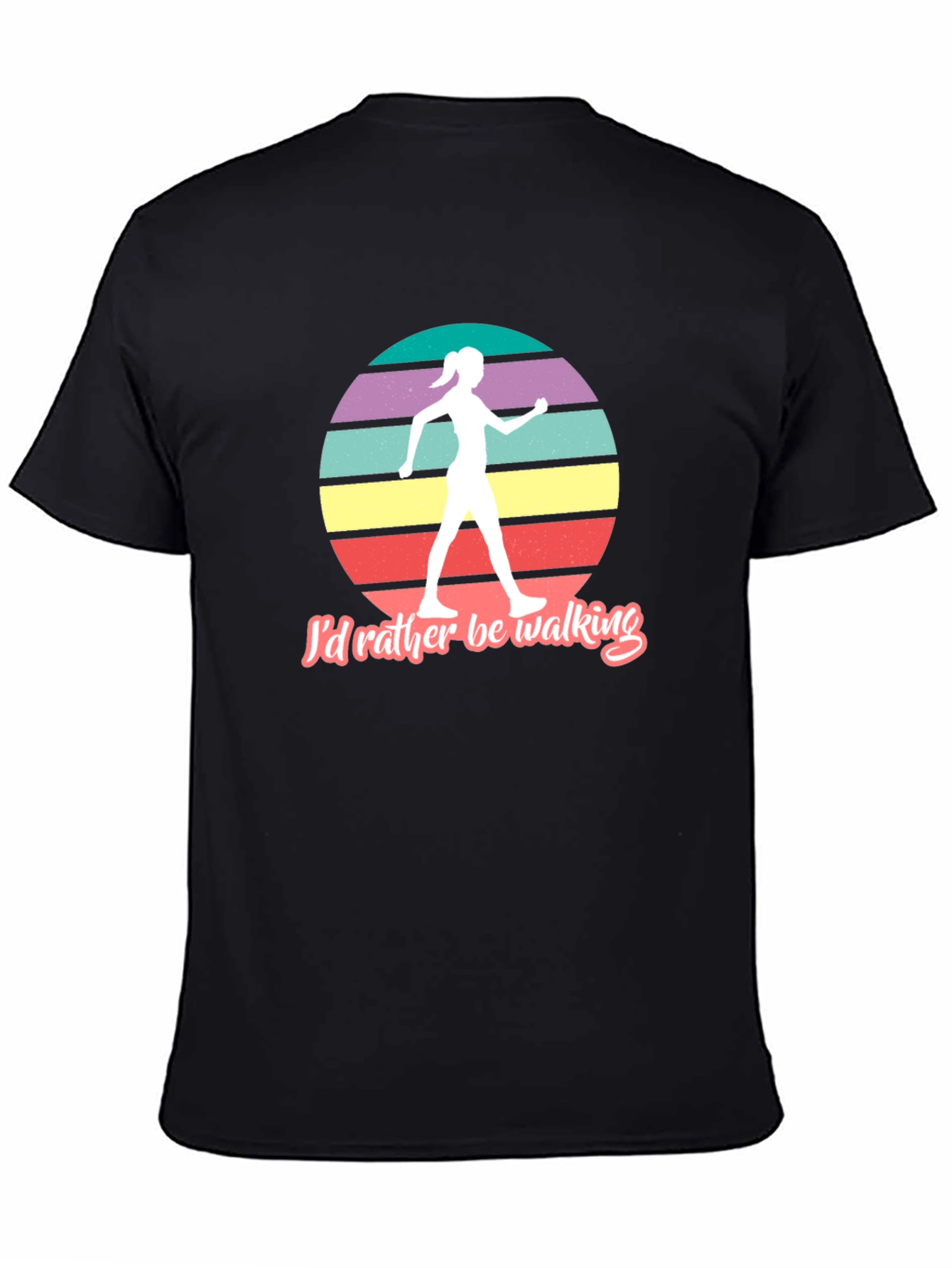 Id Rather Be Walking Retro Graphic Tee