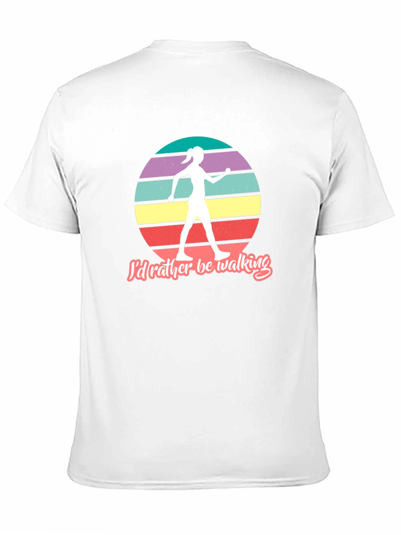 Id Rather Be Walking Retro Graphic Tee