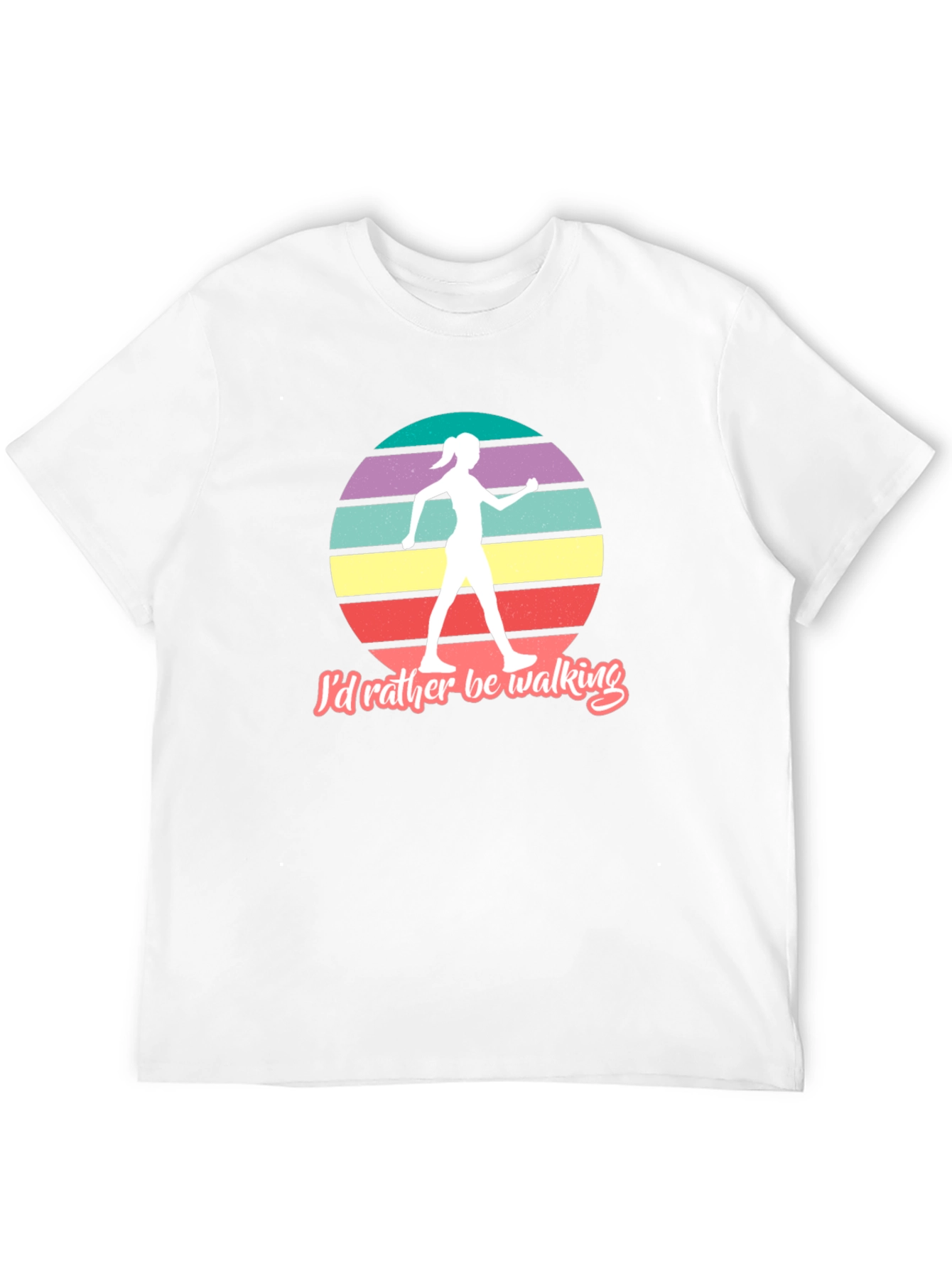 Id Rather Be Walking Retro Graphic Tee