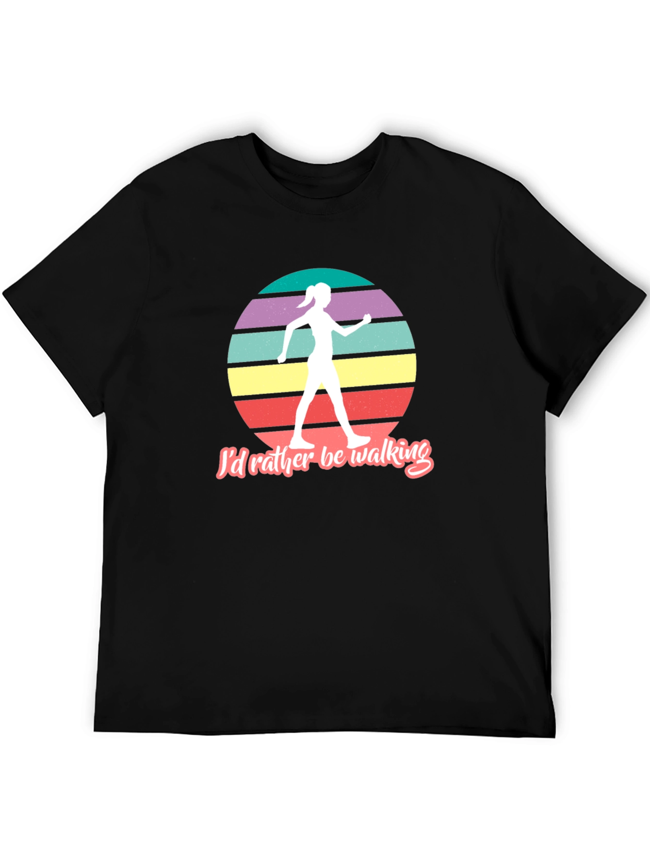 Id Rather Be Walking Retro Graphic Tee