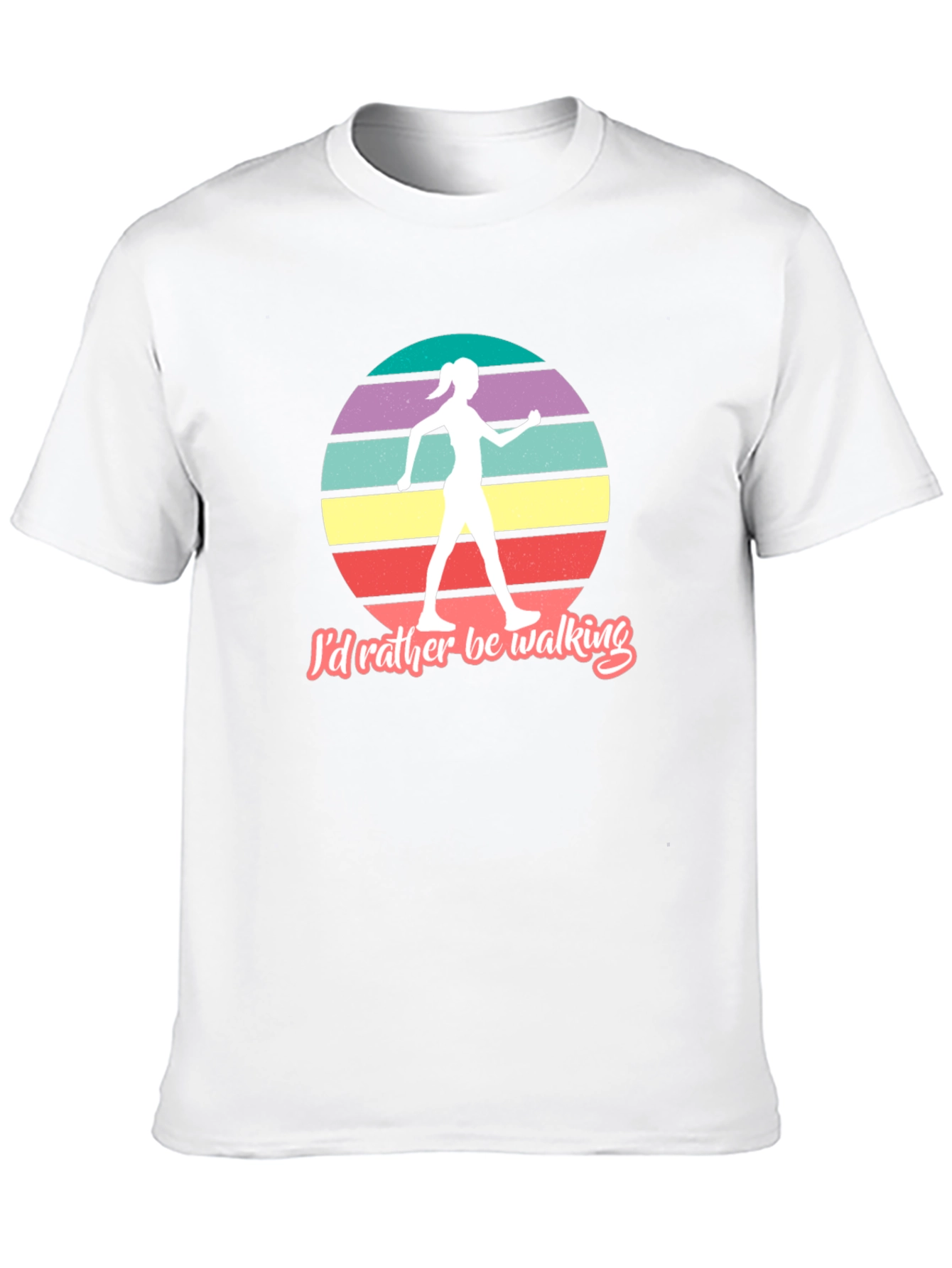 Id Rather Be Walking Retro Graphic Tee