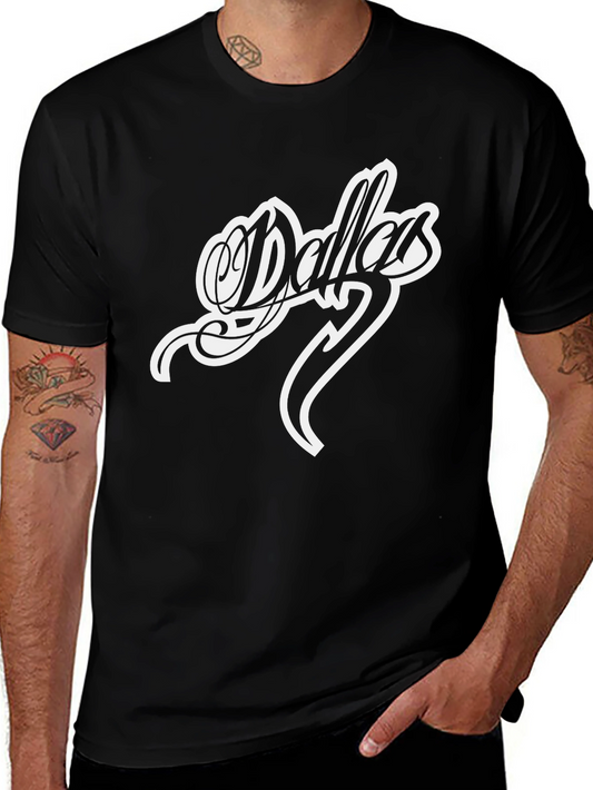 Dallas Graphic T-Shirt - Black Cotton Tee
