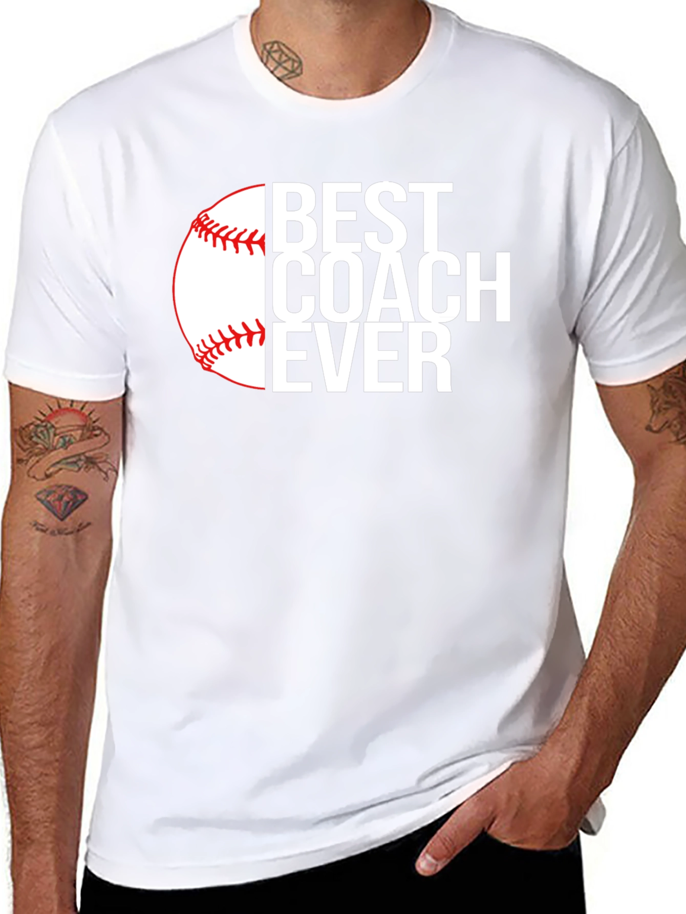 Best Coach Ever Baseball T-Shirt - Black