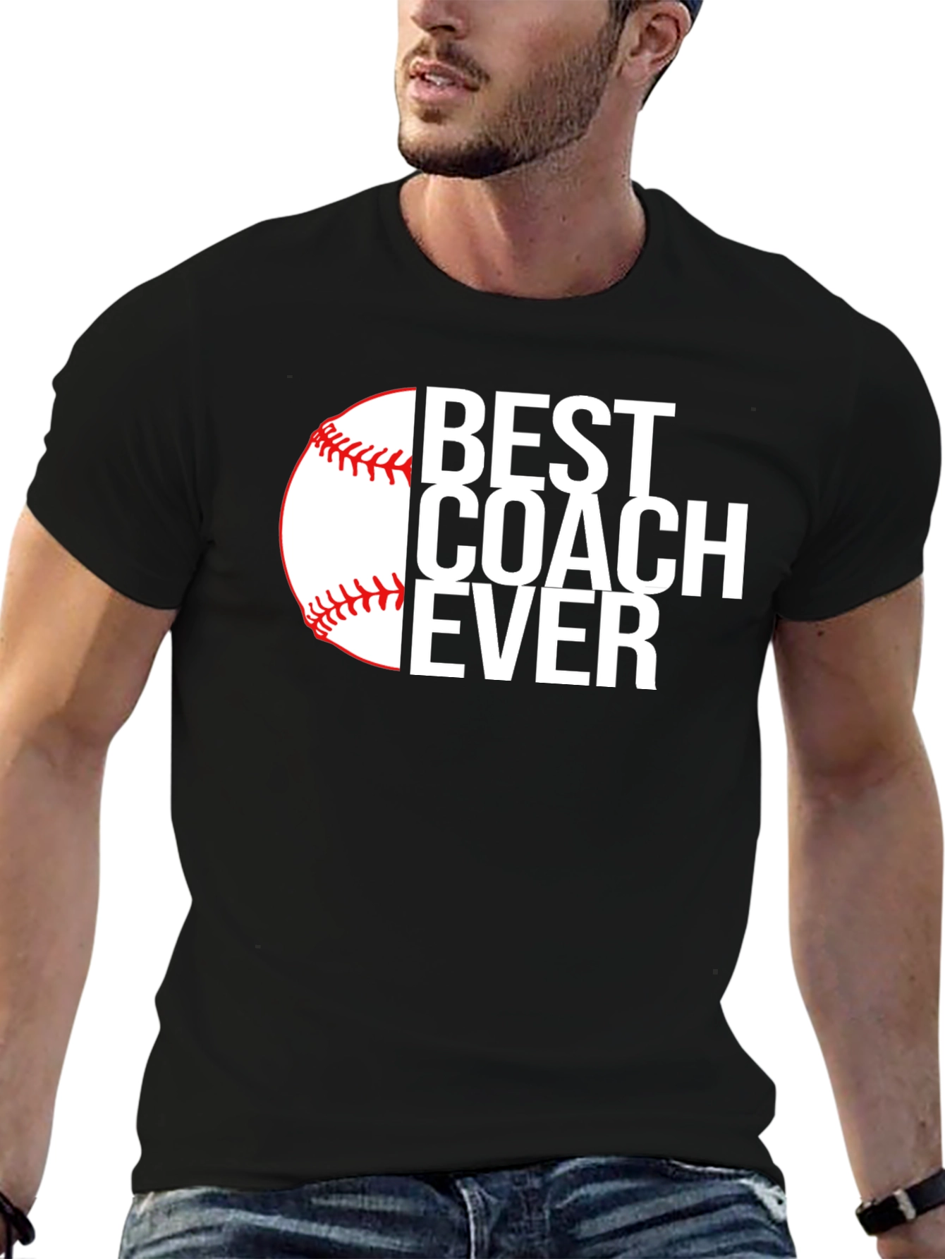 Best Coach Ever Baseball T-Shirt - Black