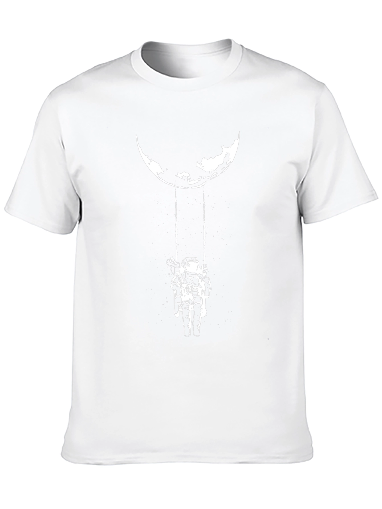 Astronaut Moon Swing Graphic Tee - Black