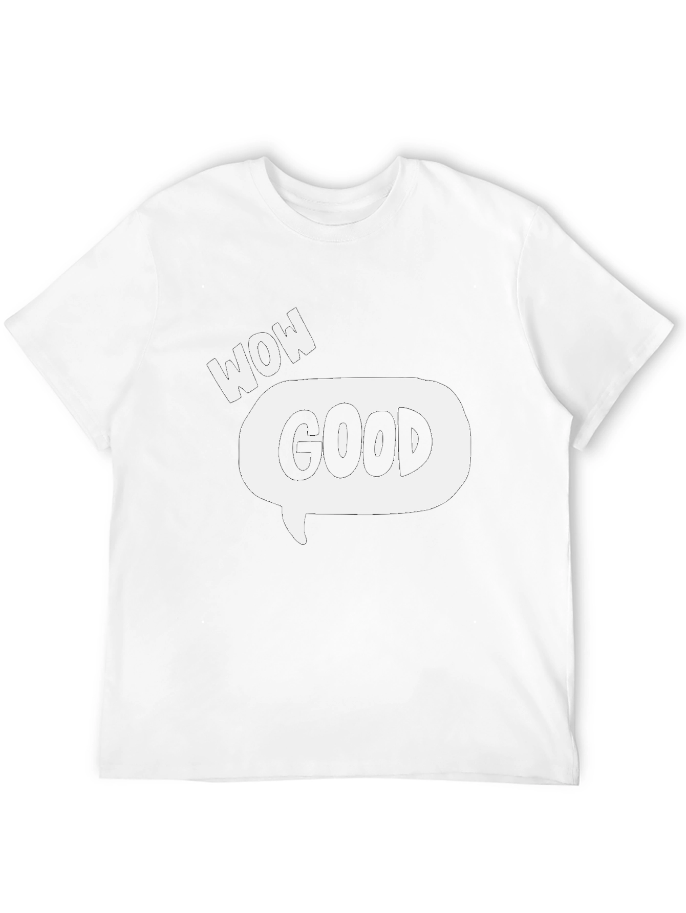 Wow Good Speech Bubble Graphic T-Shirt