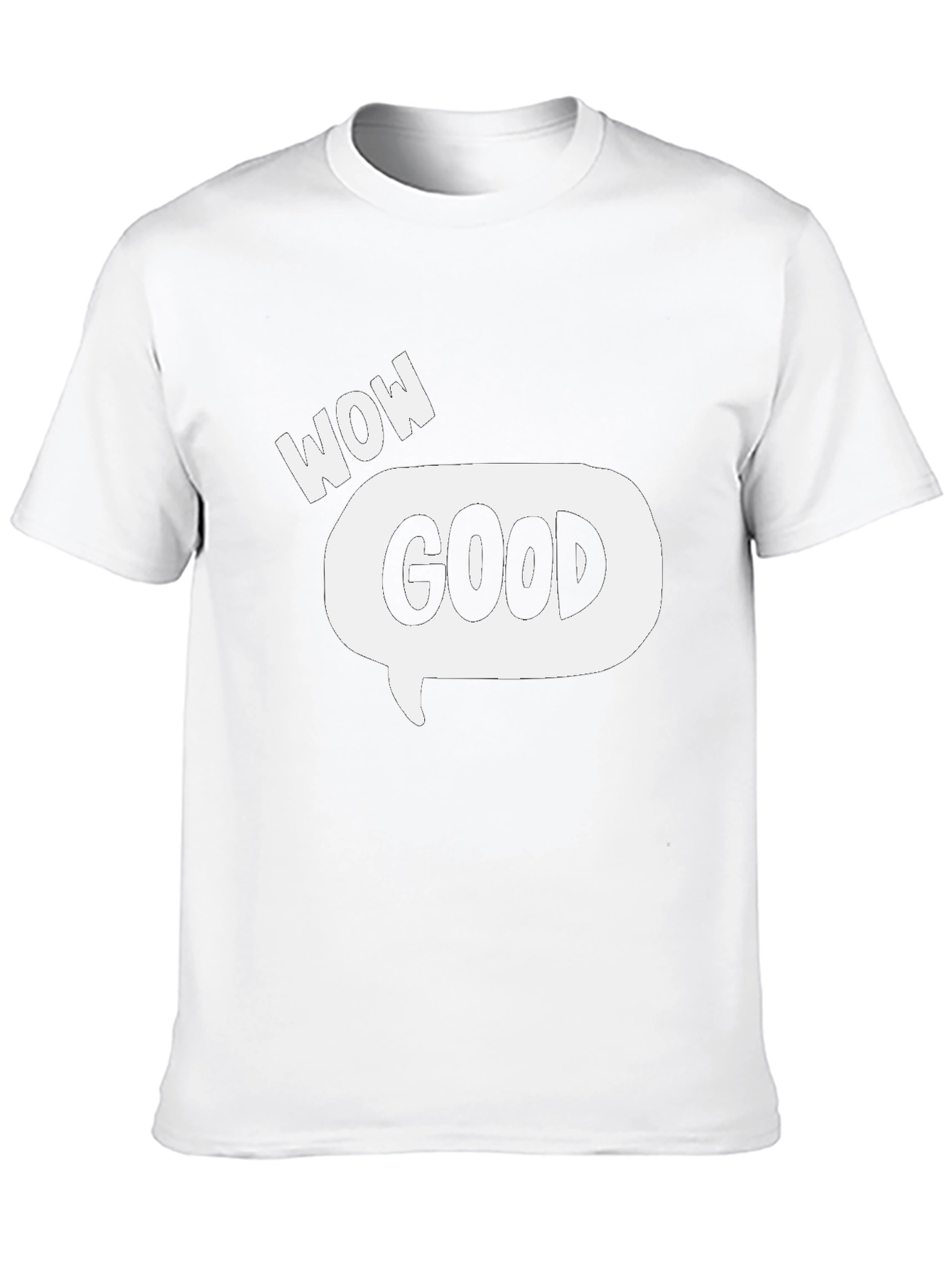Wow Good Speech Bubble Graphic T-Shirt
