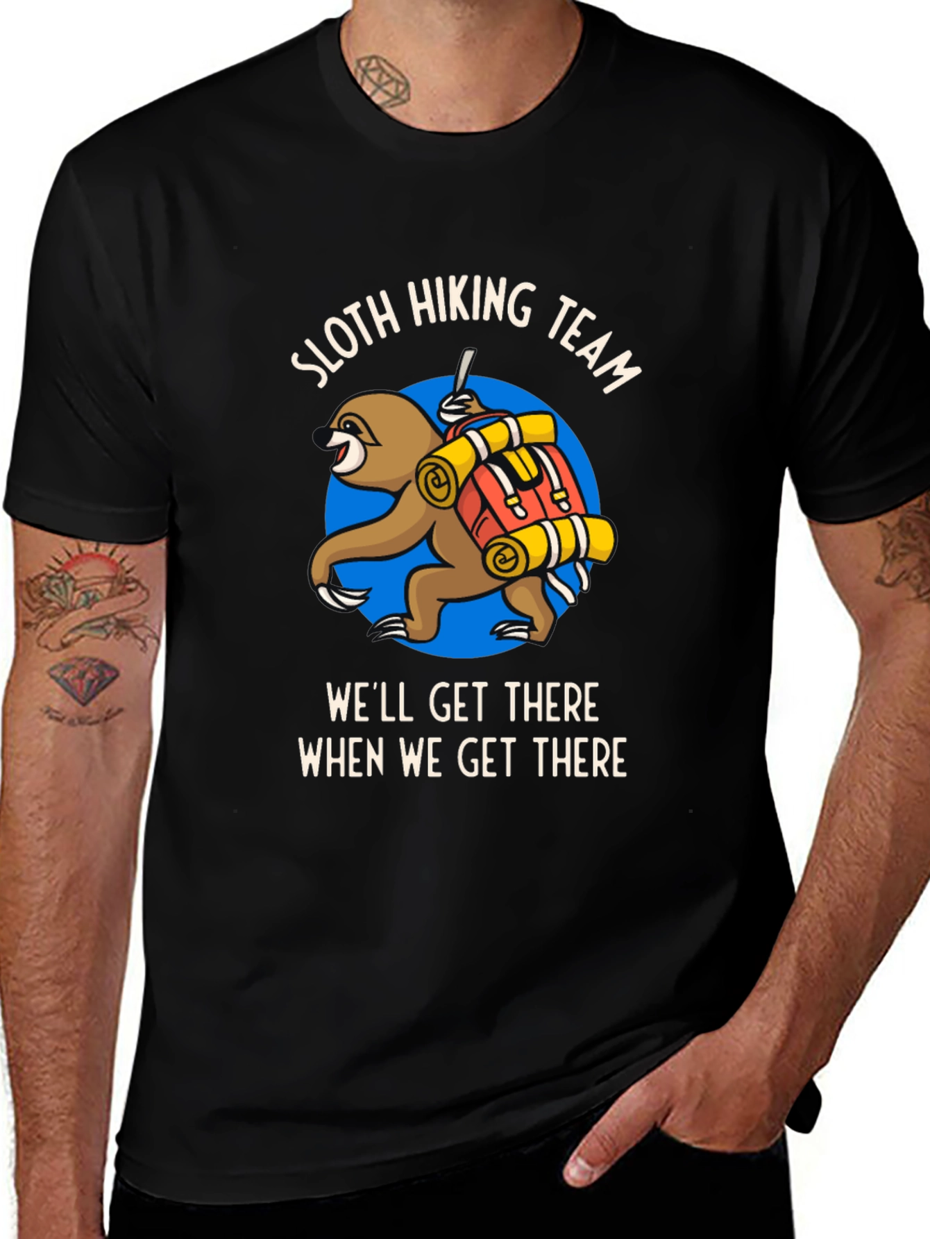 Sloth Hiking Team T-Shirt - Well Get There