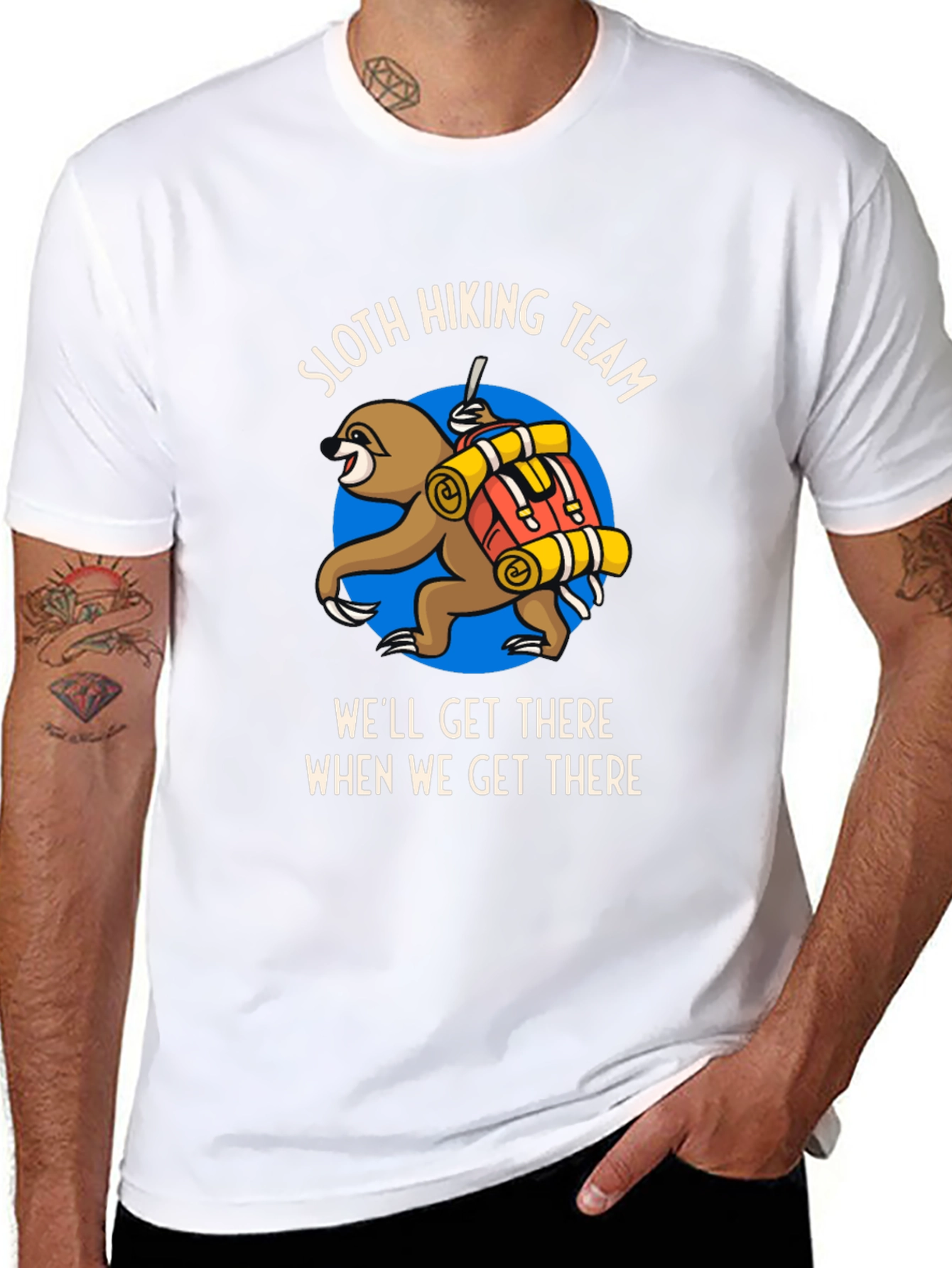 Sloth Hiking Team T-Shirt - Well Get There