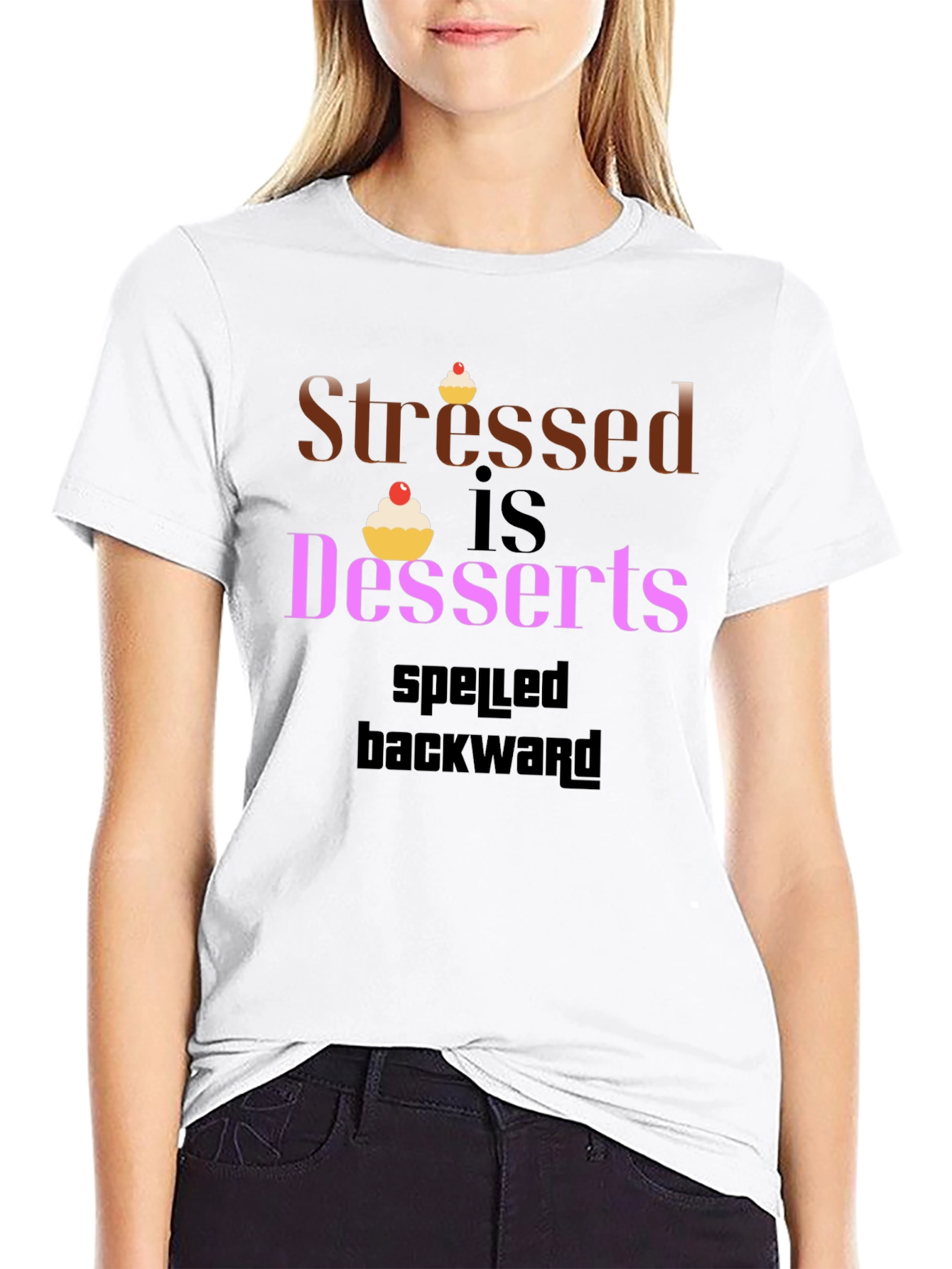 Stressed Is Desserts Spelled Backwards Graphic Tee