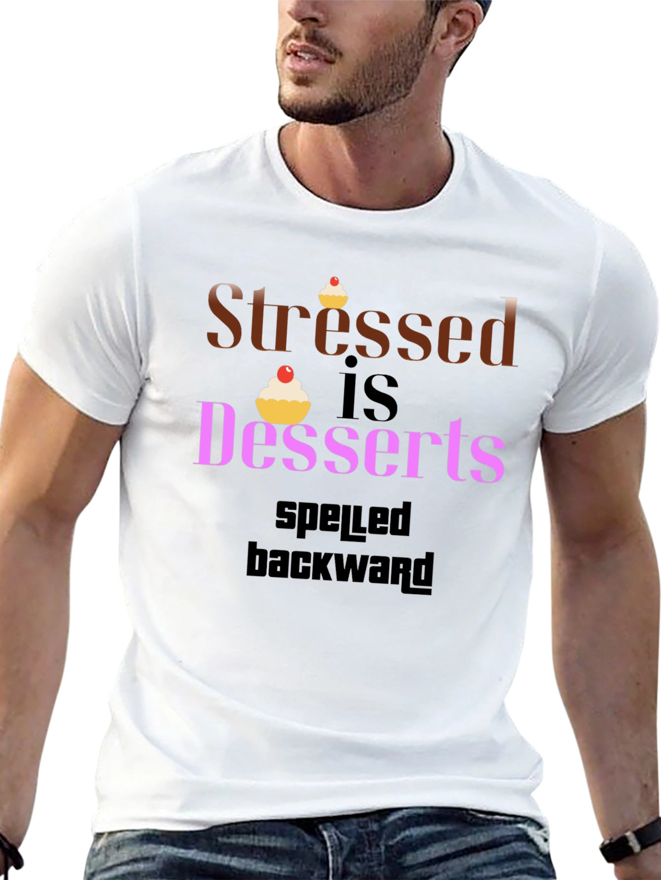 Stressed Is Desserts Spelled Backwards Graphic Tee