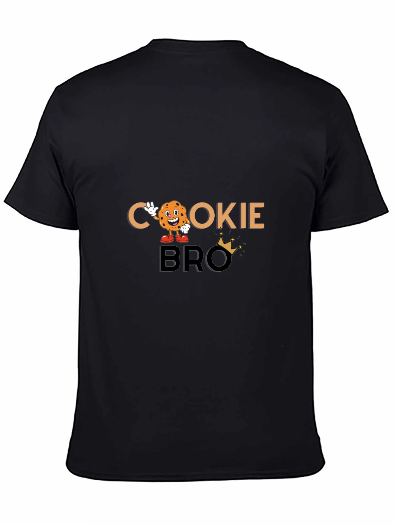 Cookie Bro Black Graphic T-Shirt