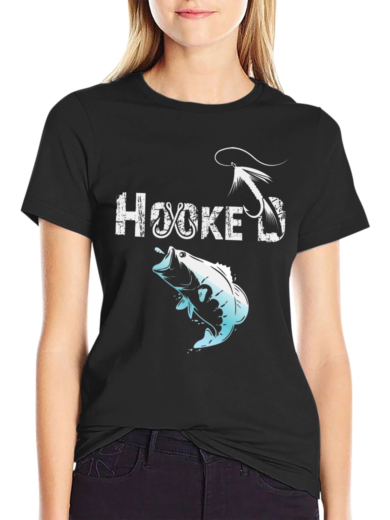 Hooked Fishing T-Shirt - Mens Graphic Tee