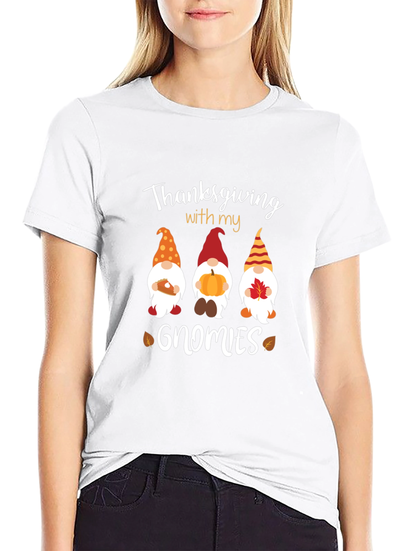Thanksgiving Gnomies Graphic T-Shirt