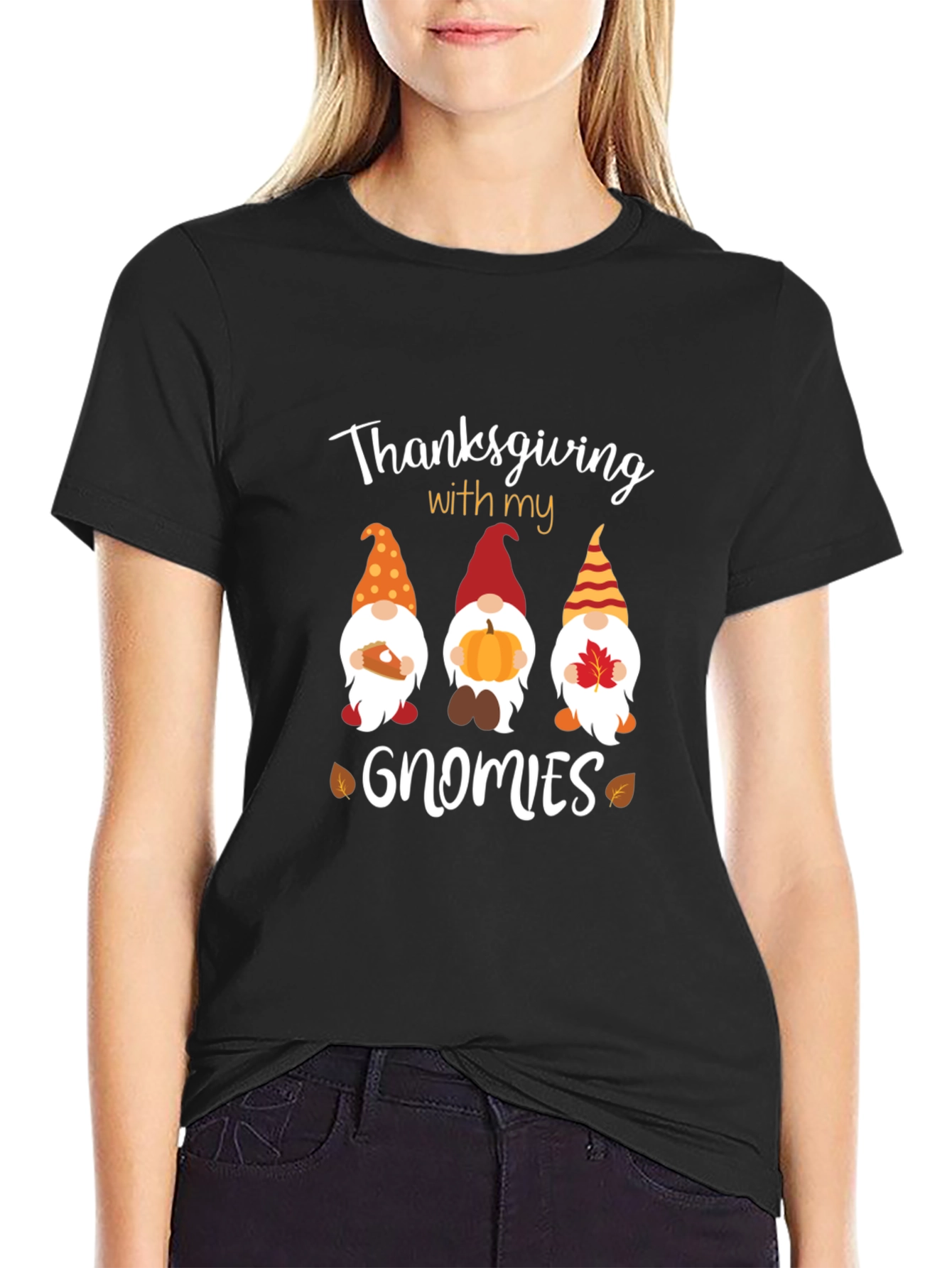 Thanksgiving Gnomies Graphic T-Shirt