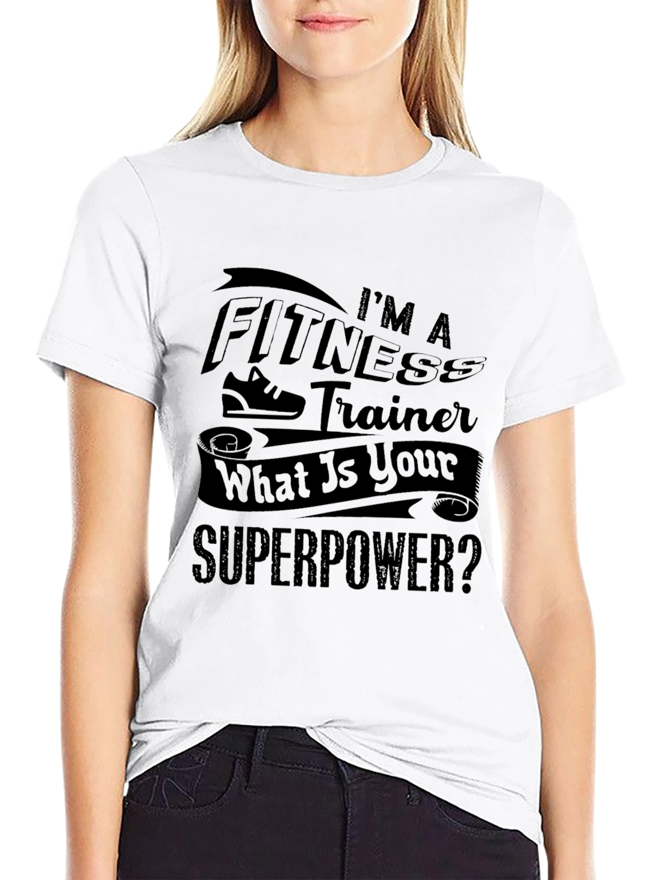Fitness Trainer Superpower T-Shirt - Black