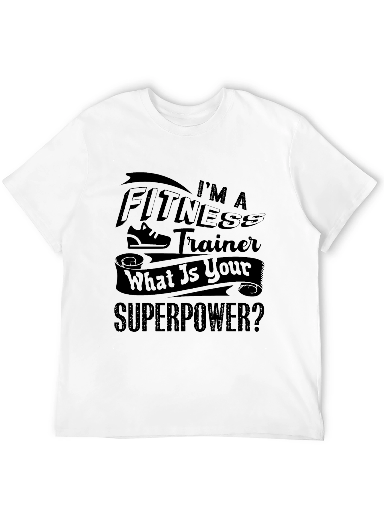 Fitness Trainer Superpower T-Shirt - Black