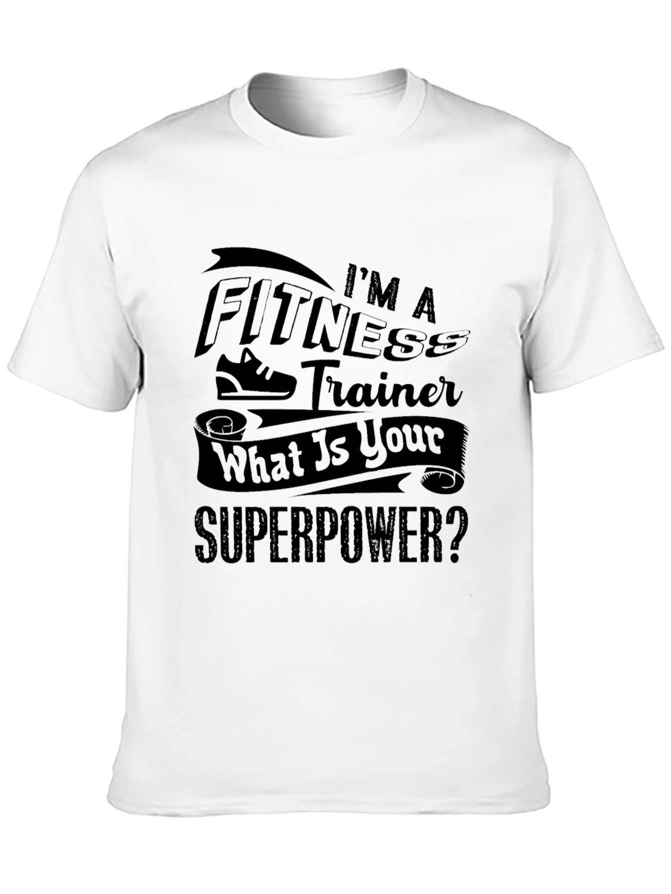 Fitness Trainer Superpower T-Shirt - Black