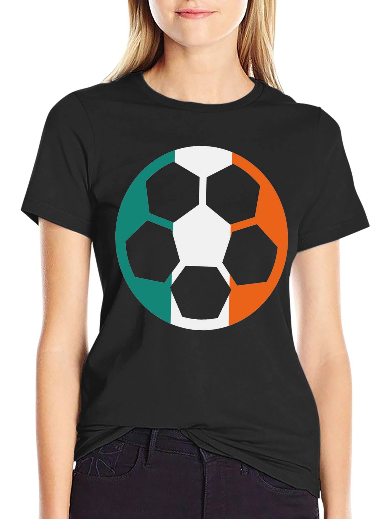 Ireland Flag Soccer Ball T-Shirt - Irish Pride Tee