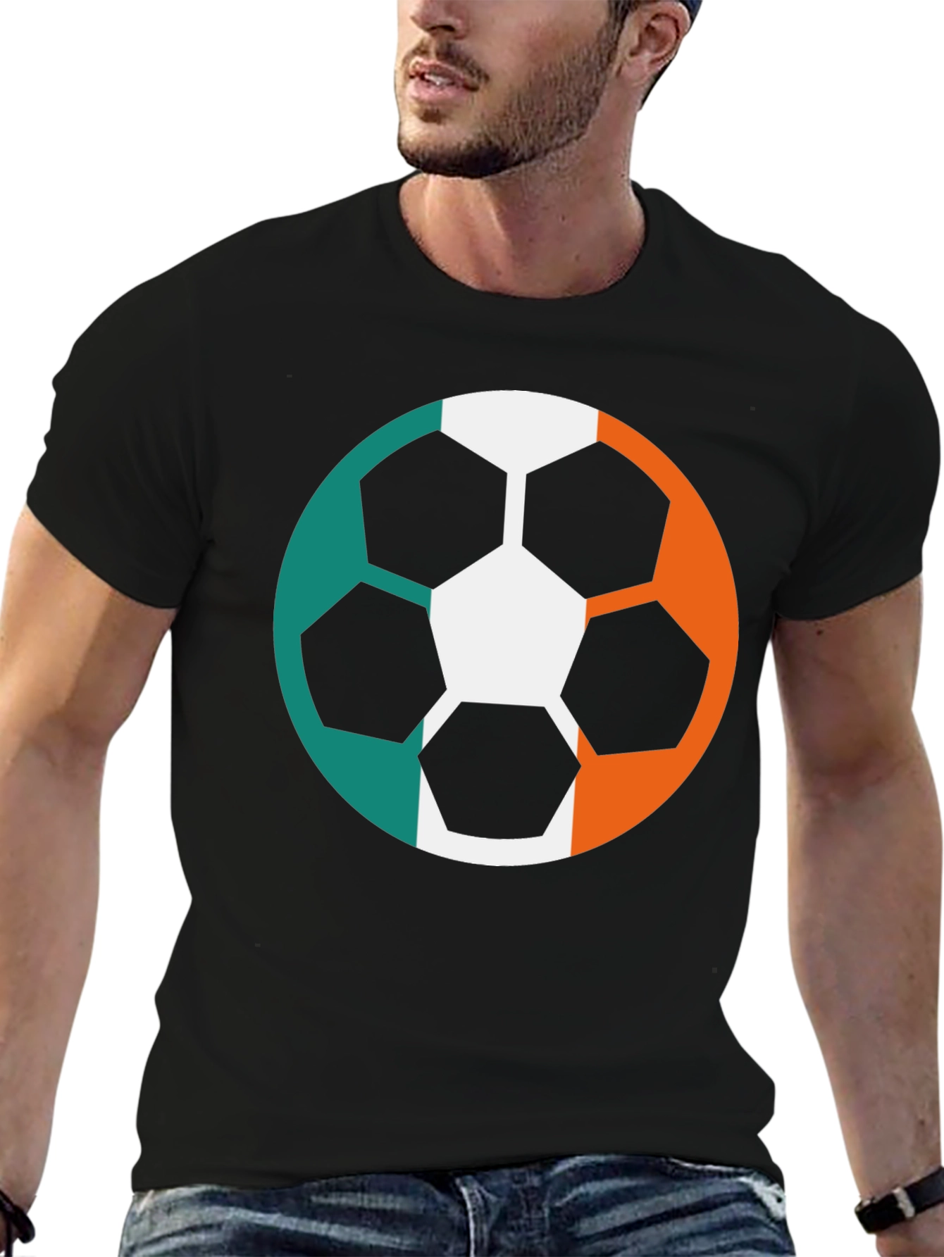 Ireland Flag Soccer Ball T-Shirt - Irish Pride Tee