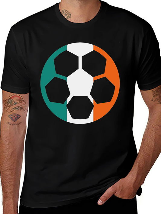Ireland Flag Soccer Ball T-Shirt - Irish Pride Tee
