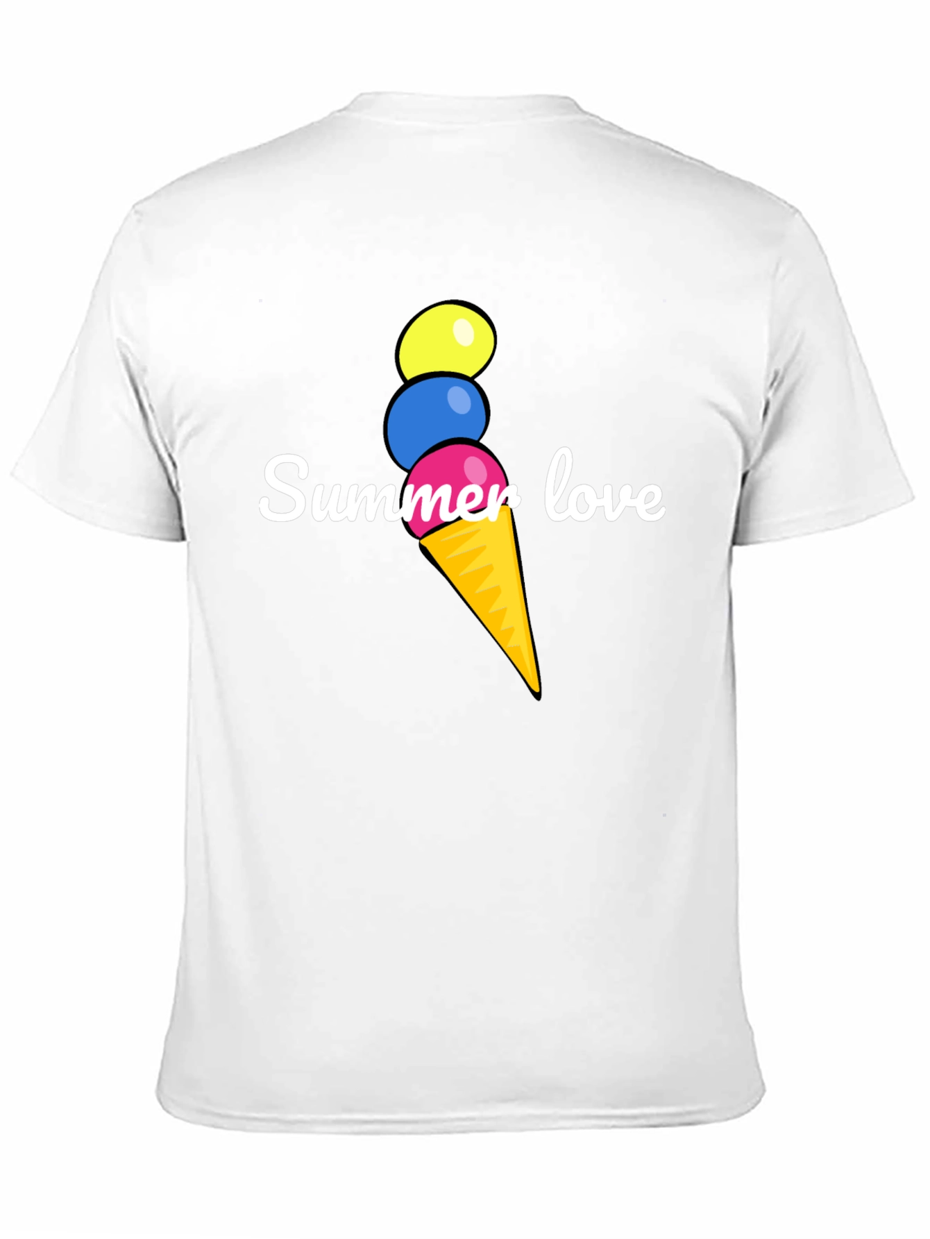 Summer Love Ice Cream T-Shirt - Fun Graphic Tee