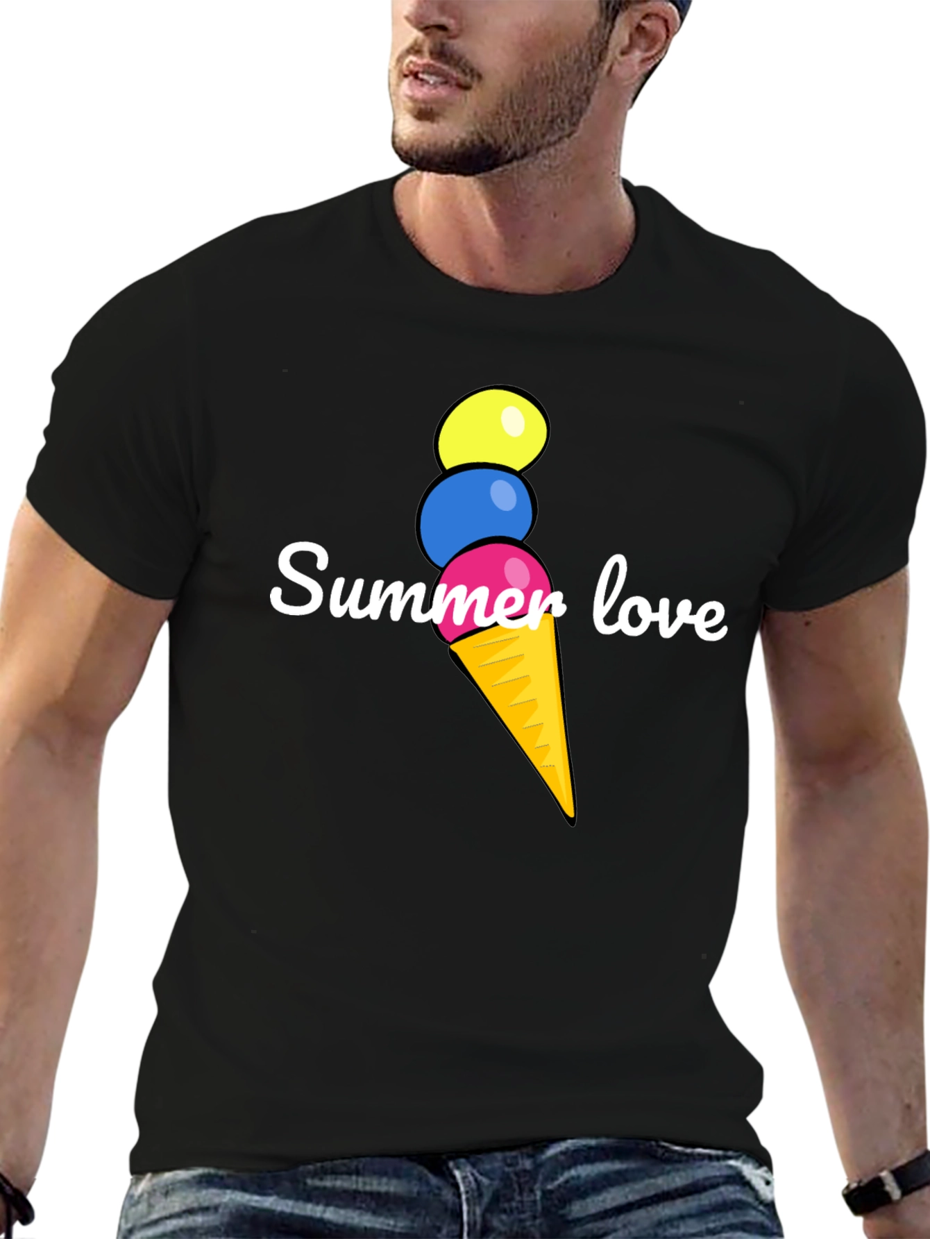 Summer Love Ice Cream T-Shirt - Fun Graphic Tee