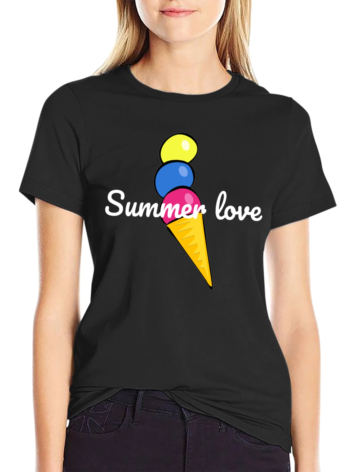 Summer Love Ice Cream T-Shirt - Fun Graphic Tee