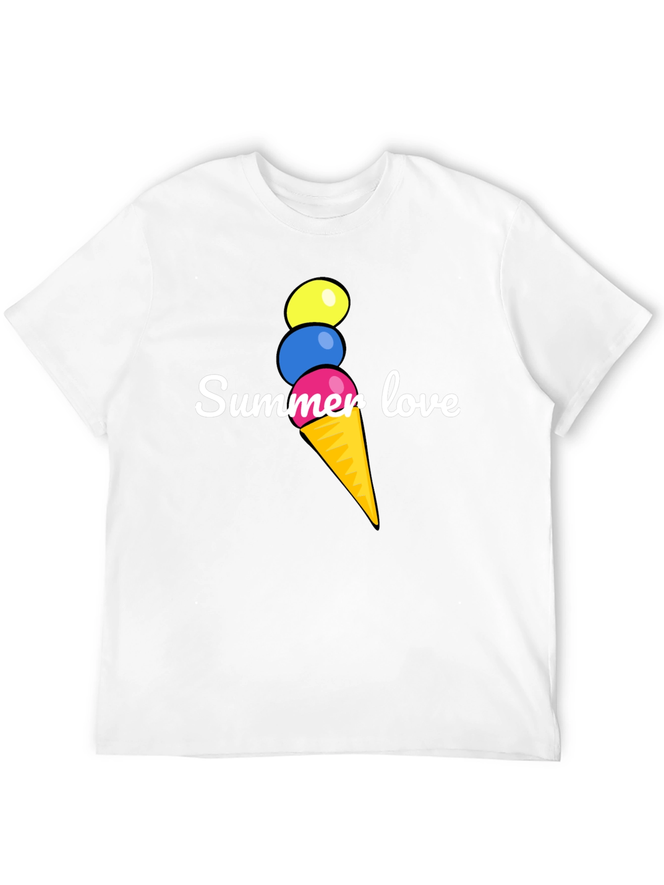 Summer Love Ice Cream T-Shirt - Fun Graphic Tee