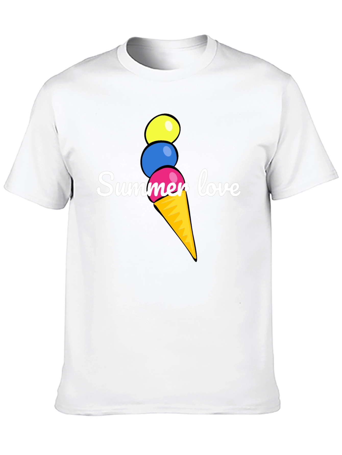 Summer Love Ice Cream T-Shirt - Fun Graphic Tee