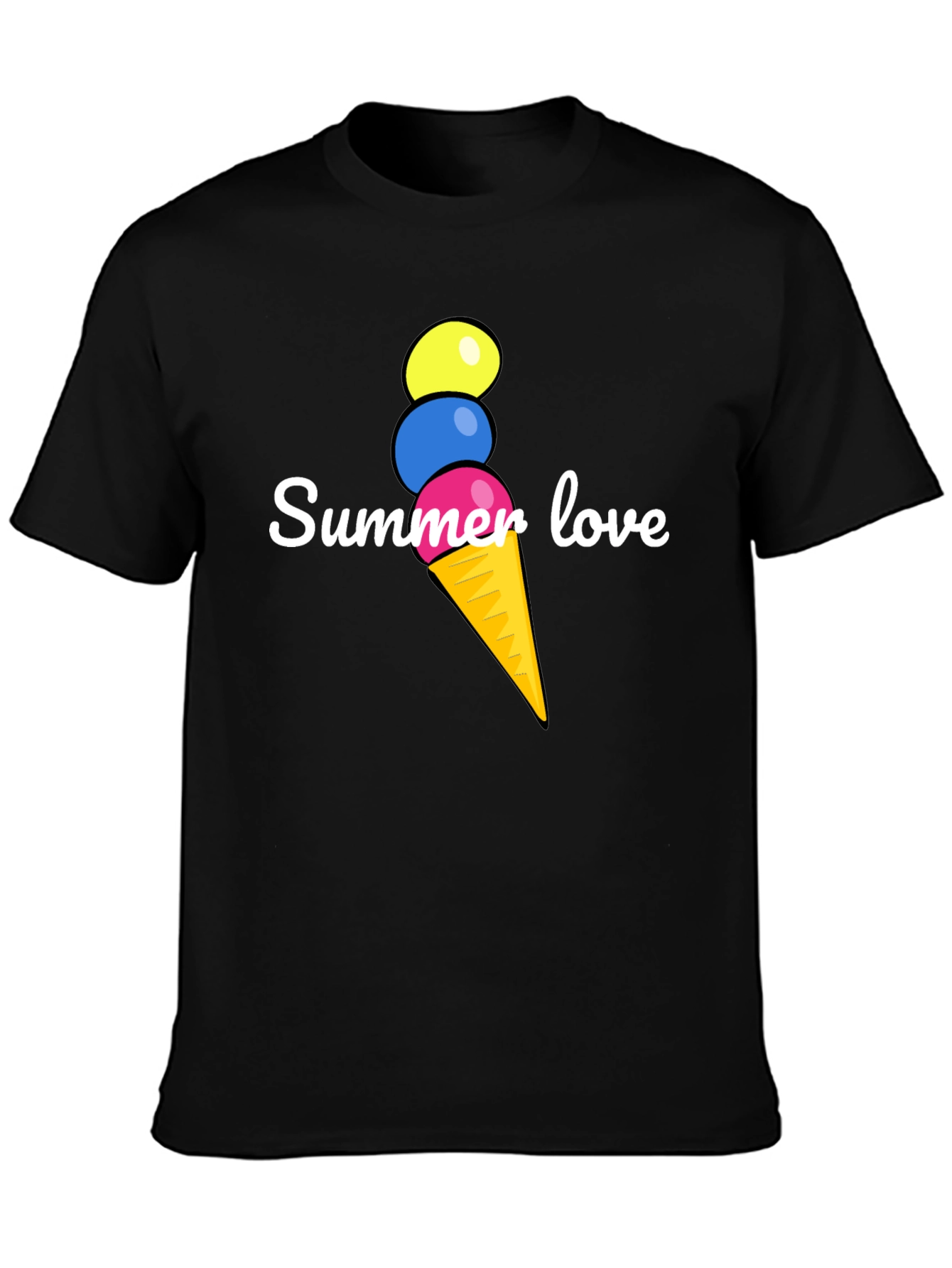 Summer Love Ice Cream T-Shirt - Fun Graphic Tee