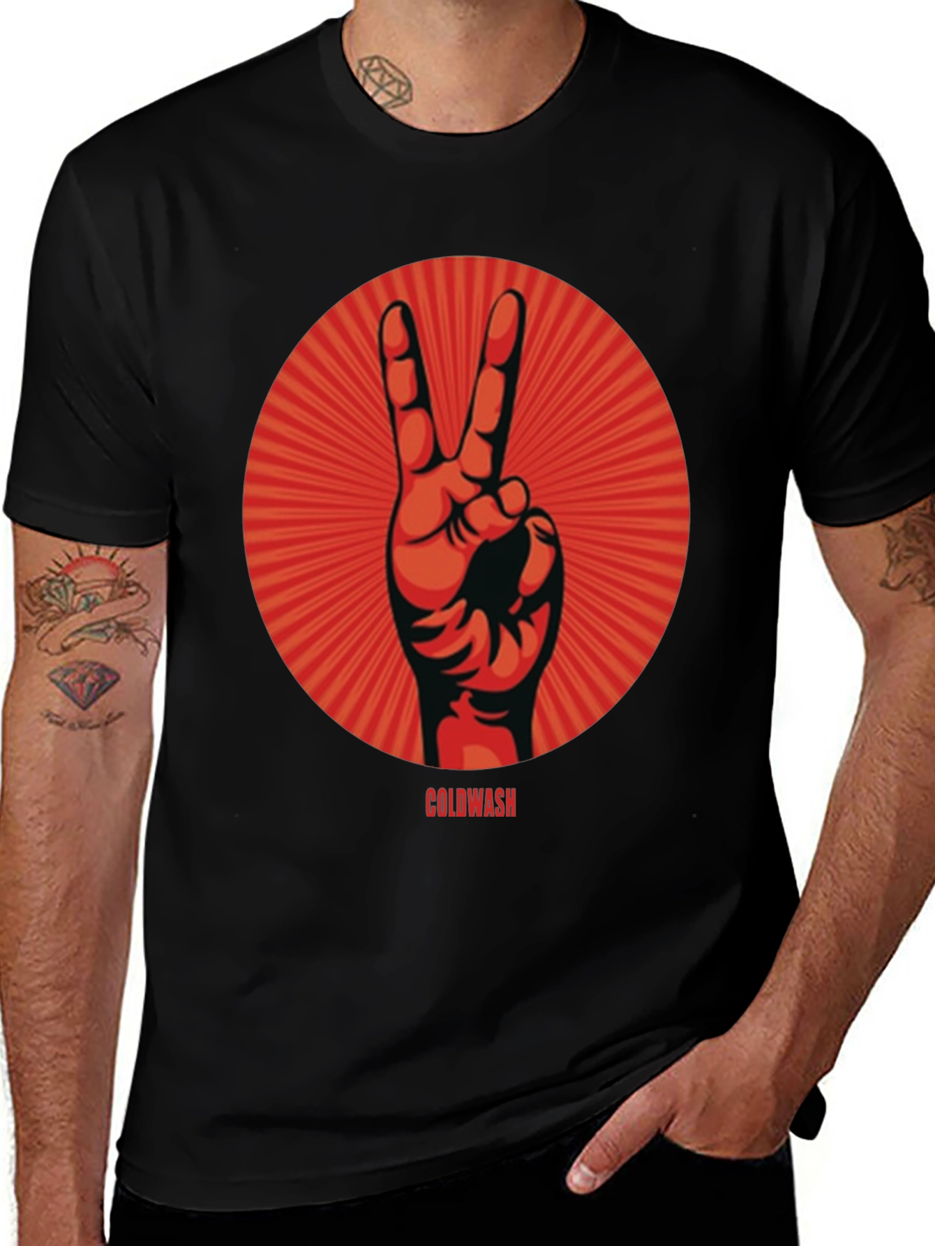 Peace Sign Graphic Tee - Coldwash