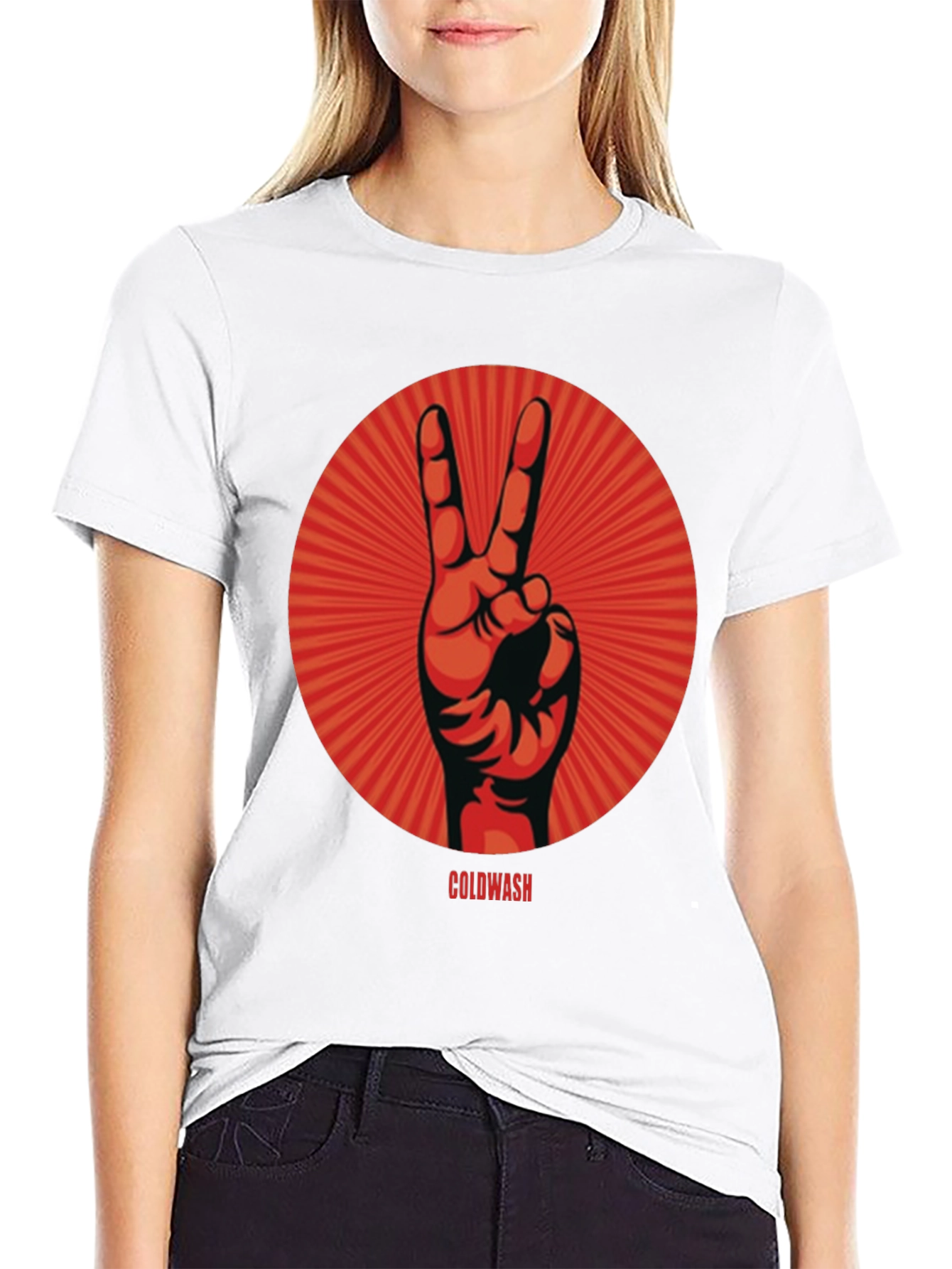 Peace Sign Graphic Tee - Coldwash