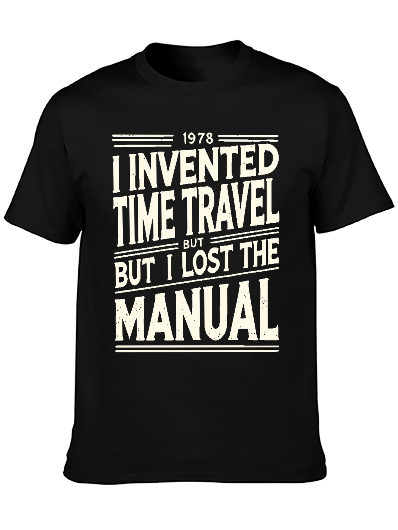 Time Travel Humor Graphic Tee - Lost Manual