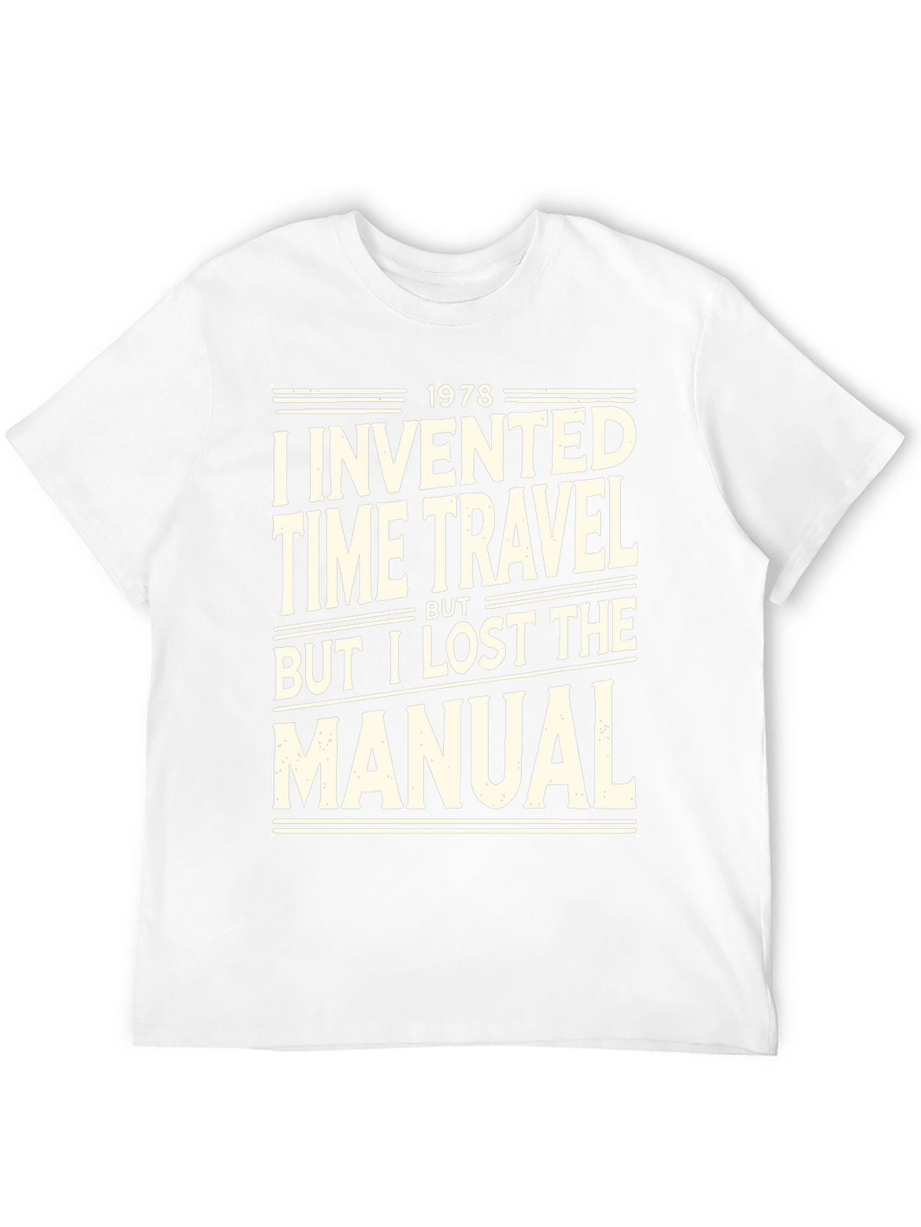 Time Travel Humor Graphic Tee - Lost Manual