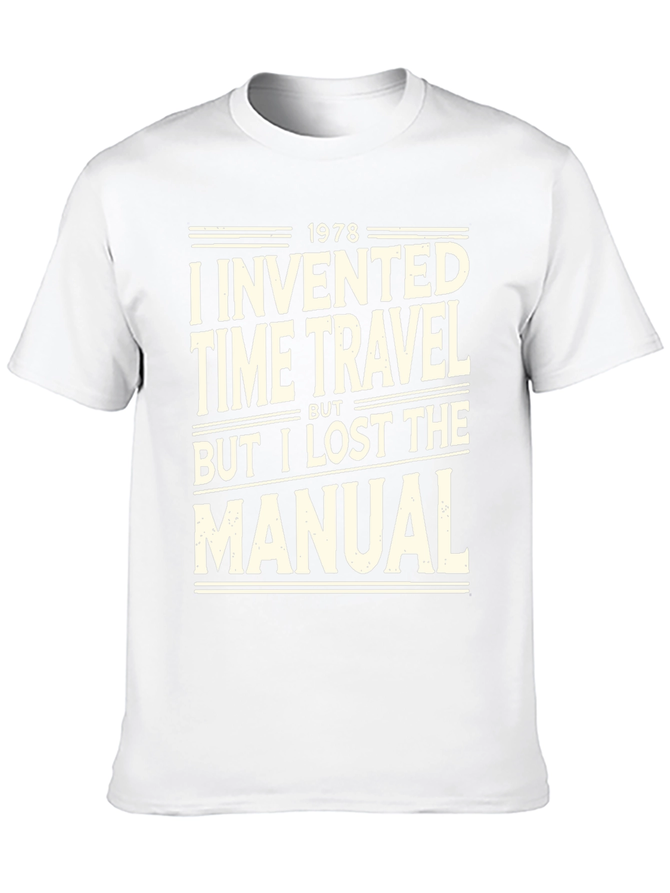 Time Travel Humor Graphic Tee - Lost Manual