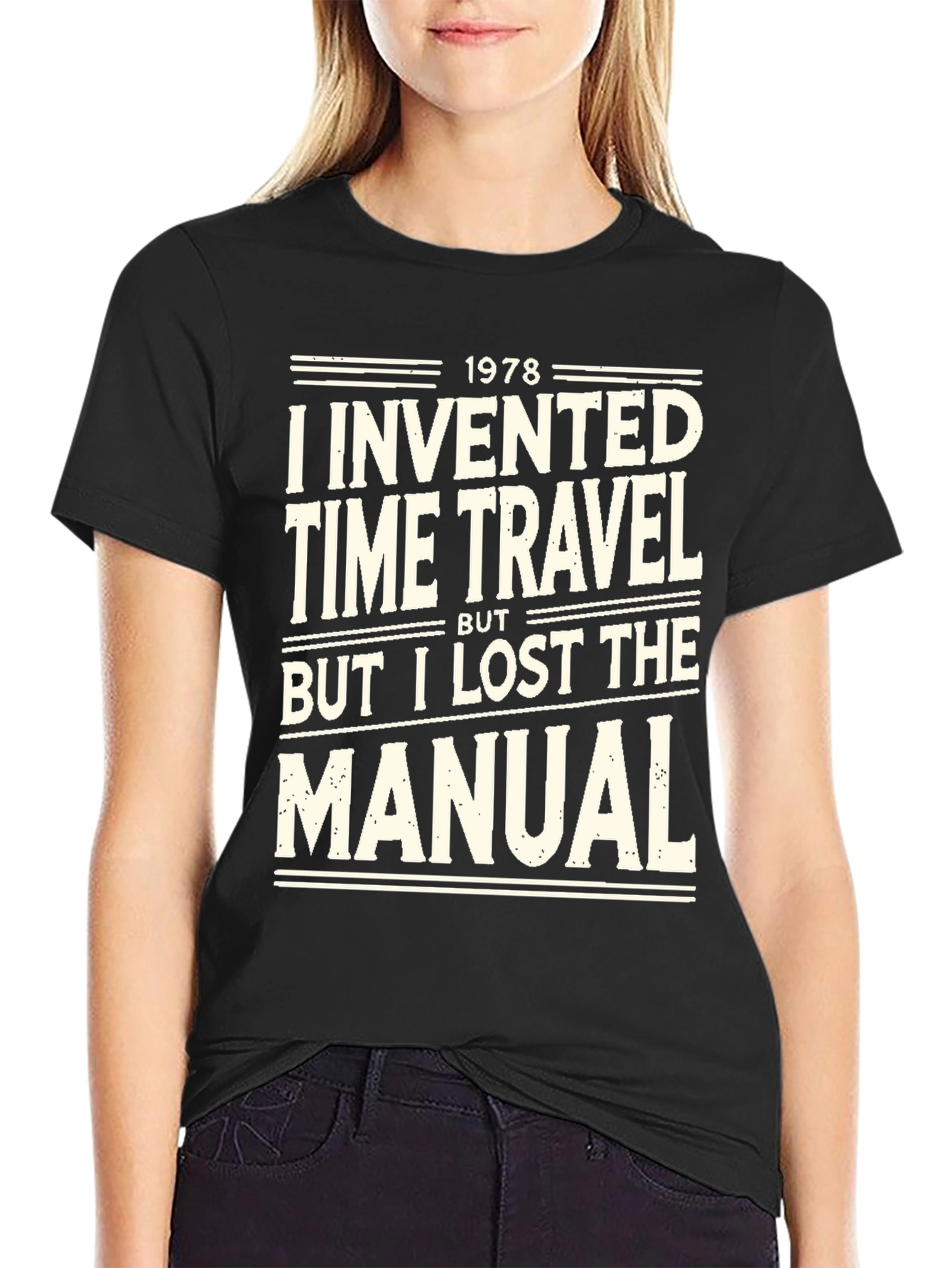 Time Travel Humor Graphic Tee - Lost Manual