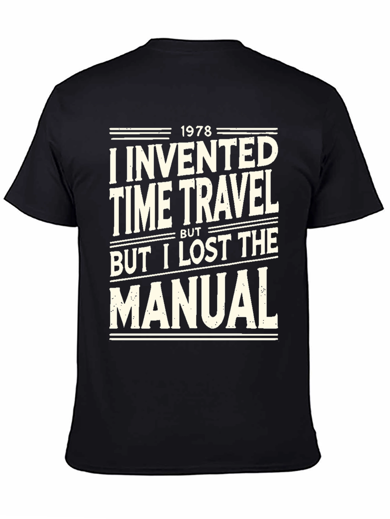 Time Travel Humor Graphic Tee - Lost Manual