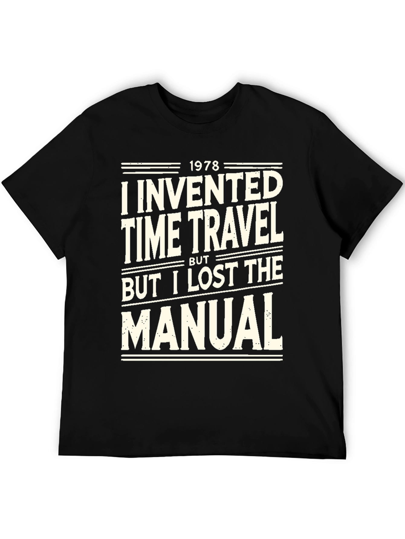 Time Travel Humor Graphic Tee - Lost Manual