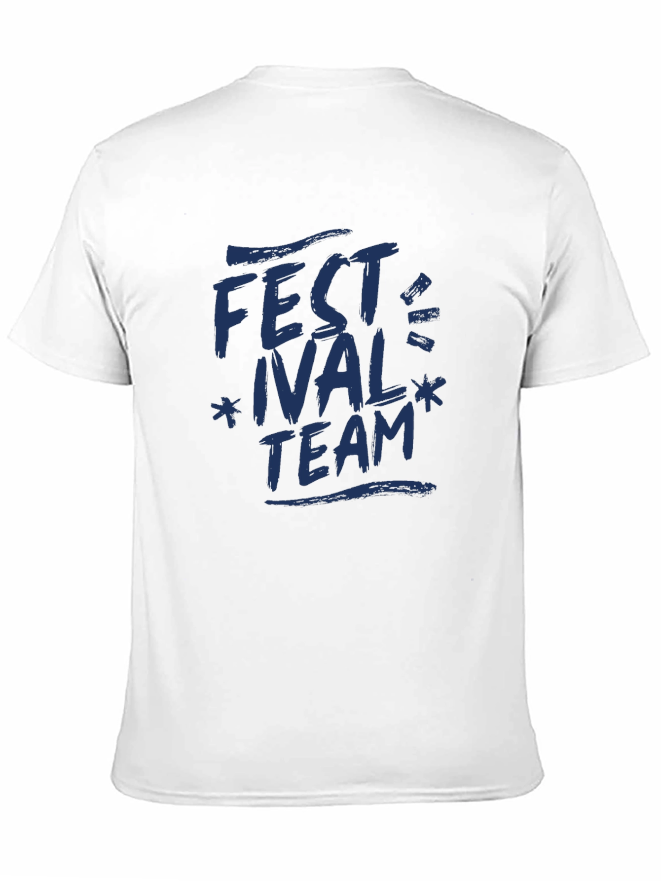 Festival Team T-Shirt - Navy Graphic Print