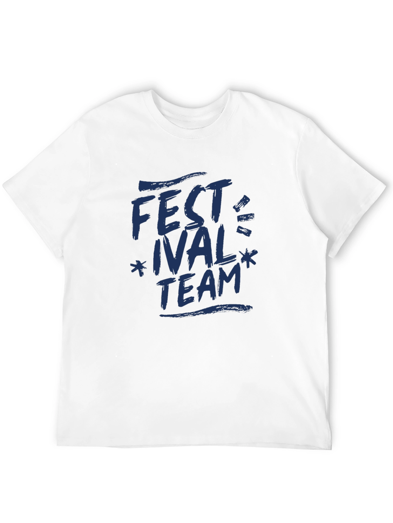 Festival Team T-Shirt - Navy Graphic Print
